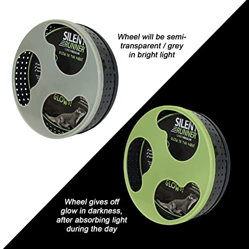 Silent Runner Glow Wheel - 12" Regular - Exercise Wheel (Wheel No Stand + AutoClean Track) - size: Wheel No Stand + Autoclean Track