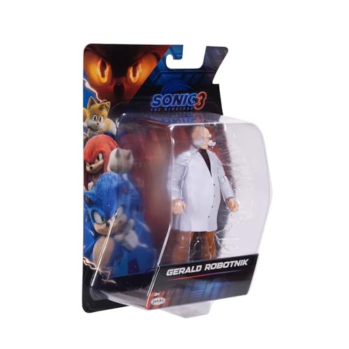 Sonic The Hedgehog Sonic 3 Movie 5" Action Figures: Gerald Robotnik Wave #3 | Sonic The Hedgehog Movie 5 Inch Action Figure Wave 3 - Gerald Robotnik - color: Gerald Robotnik