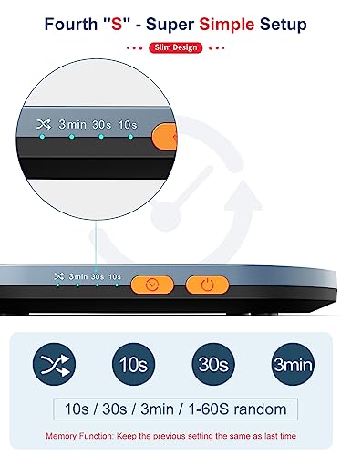 Undetectable Mechanical Mouse Jiggler, Ultra-Slim Mouse Mover, with Random Interval Timer, Driver-Free Mouse Wiggler Shaker Silently（Dark Blue） - color: Dark Blue