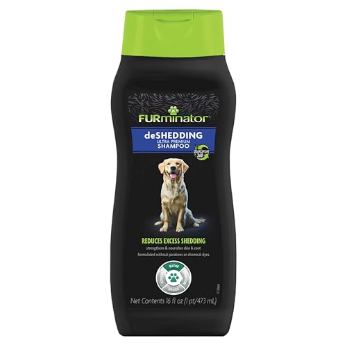FURminator Ultra Premium deShedding Shampoo for Dogs Helps Reduce Excess Shedding, 16 oz - size: 16 oz, style: Shampoo