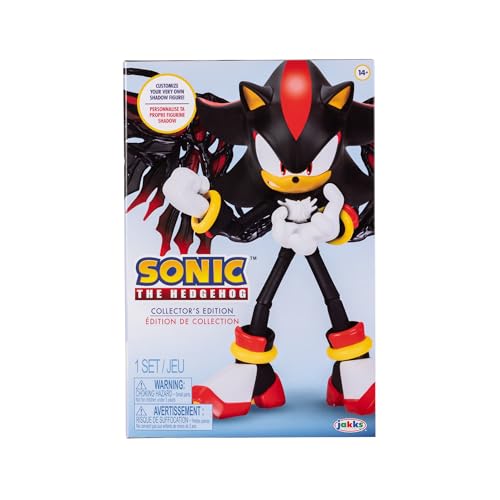 Sonic The Hedgehog Shadow Action Figure Six-Inch Scale Customizable Collector Edition Figure