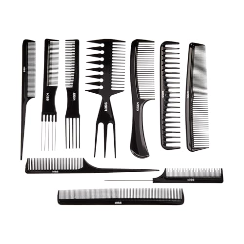 KISS Professional 10-pc Comb Set-Detangle & Style Assortment - size: One Size