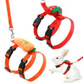 2PCS Bunny Harness and Leash Guinea Pig Leash Rabbit Bunny Leash | Kitten Harness and Leash Set for Guinea Pig Ferret Cat Puppy Duck Small Pets Outdoor Walking - style: A