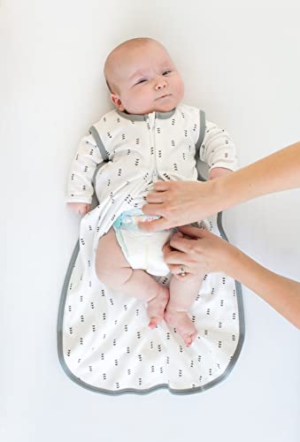 SwaddleDesigns Muslin zzZipMe Sleeping Sack, for Baby Boy and Girl, Wearable Blanket with 2-Way Zipper - color: Sterling Lambs, size: Medium (6-12 Month)