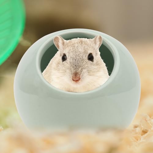 POPETPOP Hamster Summer Cooling Nest Pet Mat Small Animal Sleeping Bed Comfortable Pet Supply 3.14X3.14X2.55In Travel Couch Use