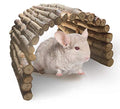 PINVNBY Guinea Pig Wooden Ladder Bridge (20 x 11.8 in) Rabbits Hideout, House, Tunnel, Rodents Chew Toys for Bunny, Chinchillas, Hedgehogs, Ferrets, Rat and Small Animals-Extra Large - size: 1 PCS, L ( 20 X 11.8 inches )