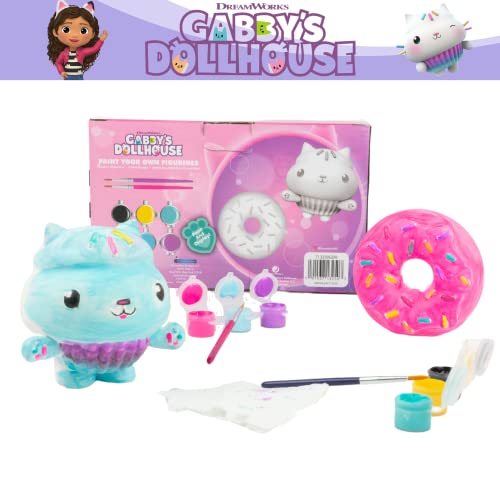 Innovative Designs Gabby’s Dollhouse DIY Paint Your Own Figurines Arts and Crafts Set for Girls - style: Gabbys Dollhouse