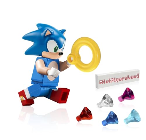 LEGO Ideas Minifigure - Sonic The Hedgehog with Accessories and Minifigureland Tile (All New for 2022) 21331