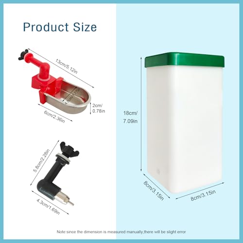 Bonchoice1000ml No Drip Rabbit Water Bottle, Leak Proof Small Animal Water Bottle, Large Capacity No Drip Water Dispenser for Bunny Rabbit/Ferret/Hamster/Guinea Pig