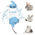 Vannon Top Fill Small Animal Water Dispenser for Cage, 23oz Auto Feeding Crate Water Bottle for Rabbit, Chinchilla, Ferret, Guinea Pig, Squirrel, Hedgehog, Pet Nozzle Diameter: 10mm, BPA Free, Blue