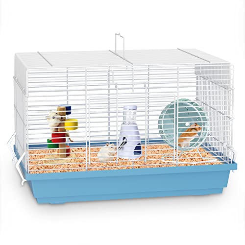 Hamster cage for Hamsters, Gerbils, mice, Rats, Small Guinea Pigs and Other Small Animals. - color: Blue, size: Medium