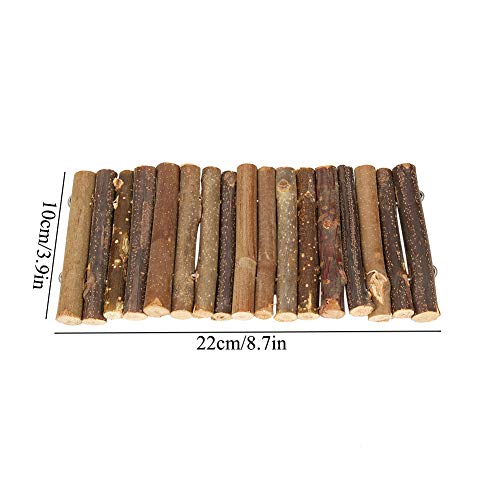 Hamster Bridge Rat Ladder Wooden Bridge Toy for Small Animals, Reptile Wooden Bridge Hamster Toys Wood Bendable Ladder Rat Rodents Bridge Small Pet Chew Toy