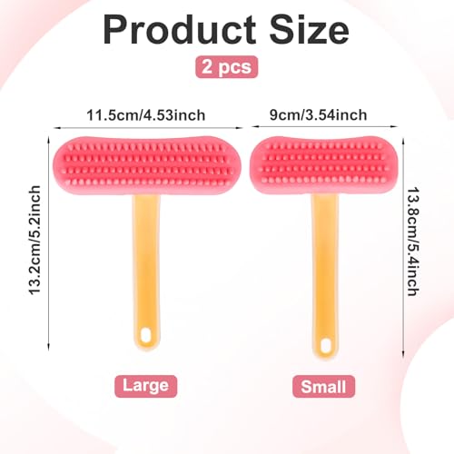 2Pcs Rabbit Brush, Bunny Brush for Grooming, Rabbit Grooming Brushes Kit for Small Pets, Cats, Dogs, Kittens