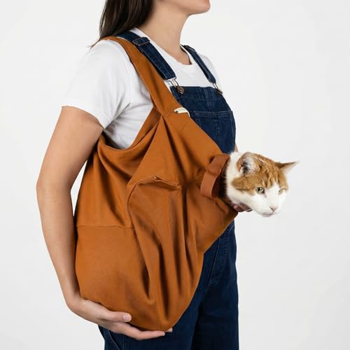 Cozy Comfort Carrier - Small Caramel Cat Carrier Soft and Pet Carrier for Medication Administration, Nail Clipping, Travel, Vet Visits, and Dental Care - color: Caramel, size: Small