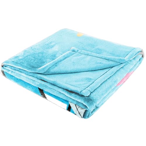 Jay Franco Kids Plush Throw Blanket – Soft & Cozy Fleece Throw for Bedroom & Couch Décor, Official Licensed Product, Blue - Disney Princess Cinderella, 60x90 - Large Blanket - color: Blue - Disney Princess Cinderella, size: 60x90 - Large Blanket