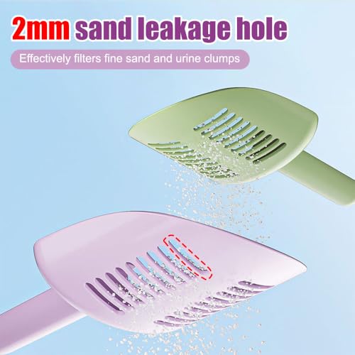 DONGKER Hamster Litter Scoop,Reusable Hanging Hamster Sand Bath Scoop for Guinea Pig Gerbil Rebbits Small Animals Bearded Dragon - color: purple