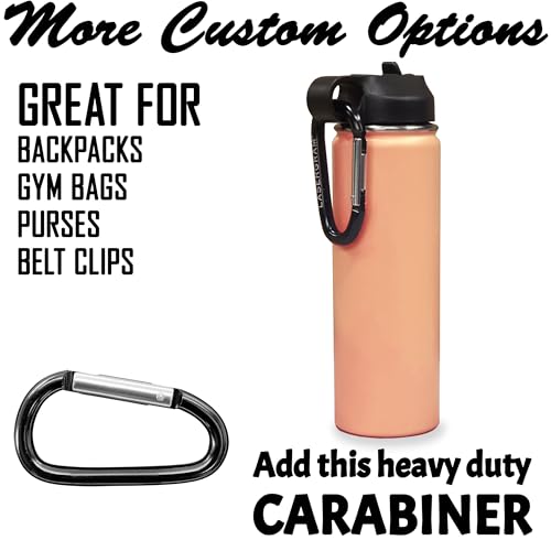 LaserGram Personalized 20oz Water Bottle, Rat (Coral) | Engraved Gift, Vacuum Insulated Stainless Steel, Flip-Top Straw Lid, Laser Engraved With Your Name - color: Coral, size: 20 Ounces