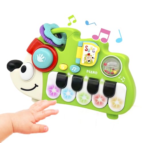 Baby Musical Toys for 1 Year Old Boy Girl, Light Up Music Developmental Learning Toy for Toddlers , Tummy Time Toy12 - 18 Months, Baby Birthday Gift (Hedgehog) - color: Hedgehog