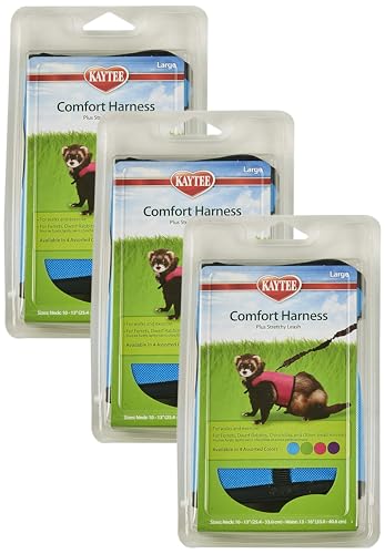 Kaytee Comfort Harness and Stretch Leash Large (Pack of 3) - size: Large (Pack of 3)