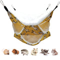 LEFTSTARER Triple-Layer Sugar Glider Hammock, Small Pet Cage Hammock, Sugar Glider Cage Accessories Hamster Bedding Small Animals Bed for Chinchilla Parrot Ferrets Rat Playing Sleeping (Yellow Duck) - color: Yellow Duck