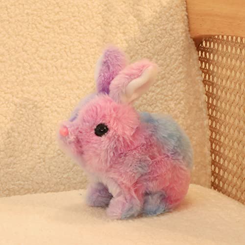 Easfan Pink Jumping Bunny Interactive Talking Plush Toy for Kids | Hopping singing shaking, electronic animated pet, Easter Christmas birthday gift, for girls toddlers - style: Bunny