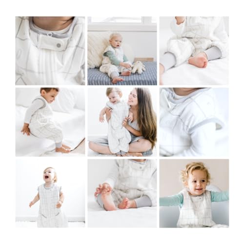 Dreamsuit Walker Toddler Sleep Sack with Feet and Legs, 2T-3T | 70% Rayon Made from Bamboo, 30% Organic Cotton, 0.8 TOG Summer, 2-Way Zipper, Buttery Soft Wearable Blanket, Cactus - color: (1.2 Tog) Alphabet, size: 2-3T