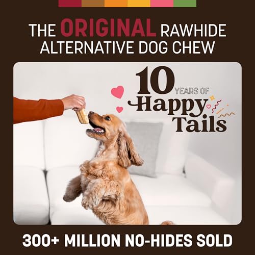 Earth Animal No Hide Dog Chews - Rawhide Free Small Rolls 6 Count Beef | Small Rolls Beef Flavored Natural Rawhide Free Long Lasting Dog Chews - Pet Treats for Small Dogs - size: 6 Count (Pack of 1)