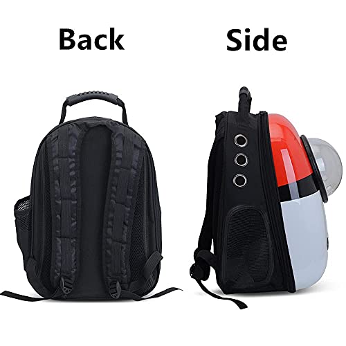 Pet Travel Carrier, Cat Dog Dome Space Capsule Bubble Backpack, Portable Waterproof Breathable Knapsack for Hiking, Traveling (Blue/White) - color: Blue/White
