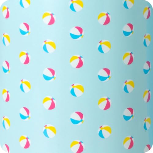 Swig Life 30oz Leakproof To-Go Tumbler with Handle, Beach Balls | Leakproof Lid - Triple Insulated Stainless Steel - Handle & Straw Included - Cup Holder Friendly - Dishwasher Safe - color: Beach Balls