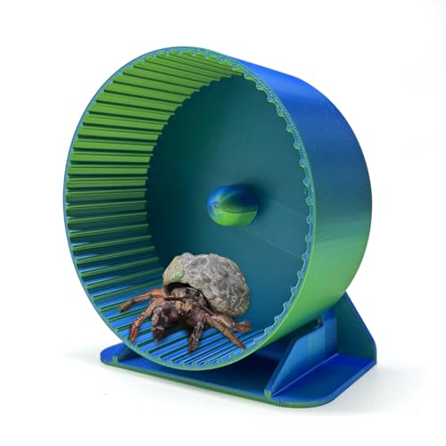 Hermit Crabs Running Wheel Toy - Silent Running Wheel for Hermit Crab Tank Accessories - Small Animal Wheel for Hermit Crab Hamster Gerbils