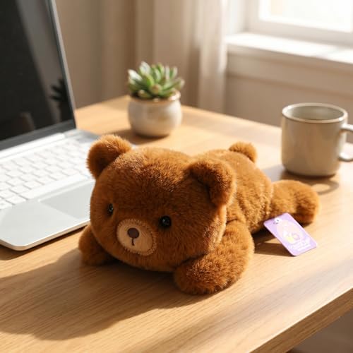 YUKOUQIAN Brown Bear Stuffed Animal Cute Plush Doll Toy 5.5 inch for Girls Boys Christmas (pa Brown Bear) - style: pa brown bear