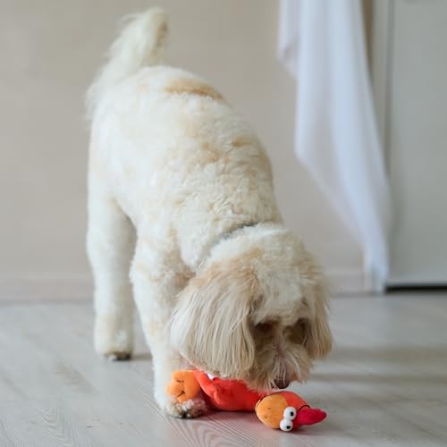 SPOT Chirpies Plush Dog Toy – Bird Sound Squeaky Toy for Small and Medium Dogs, Light to Moderate Chewers, Stretchy Bungee Neck, Recycled Stuffing – 14 in, Assorted Styles