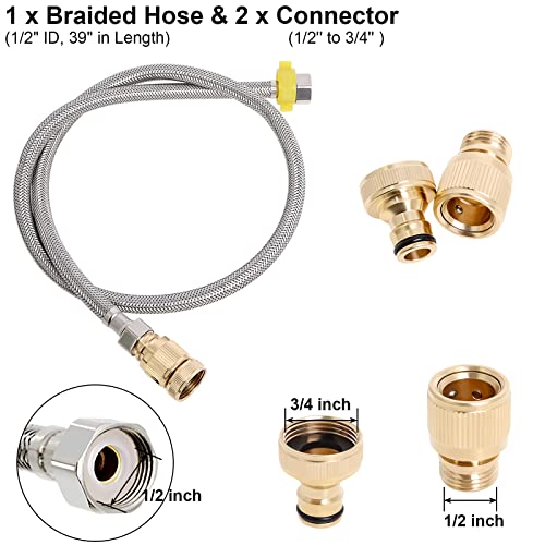 Automatic Water Dispenser for Dogs, Plastic Automatic Dog Water Dispenser | Lightweight Green Plastic Build, Quick Hose Connector, Dual Float Valves, Easy Setup for Continuous Fresh Water Access