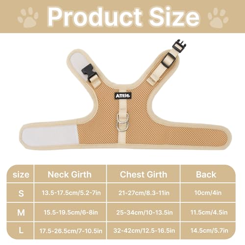 Adjustable Rabbit Harness and Leash Set Escape Proof, Beige M | Padded Vest with Magic Tape Design, Indoor/Outdoor Use (Training, Hiking) - Fits Hamsters, Rats, Iguanas, Puppies, Cats - color: Khaki, size: M