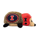 NCAA Illinois Fighting Illini Plush Hedgehog Toy for Dogs & Cats, Cool Soft Pet Toy for Fun and Interactive Play, Dog Chew Toy with Squeaker, Licensed Hot Pet Toy - color: Illinois Illini
