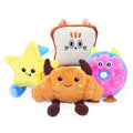 DODODOLA Stuffed Dog Toys Cute Sweeet with Crinkle Paper for Medium Large Dogs Puppy - color: Colorful Sweet