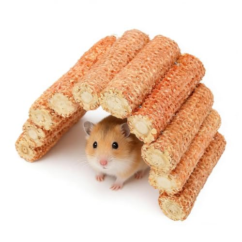 Parrot Hamster Rabbits Toys, Hamster Parrot Corn Cob Chew Toy Arch Bridge Shape Bite for Guinea Pigs Chinchillas Rabbits Playing