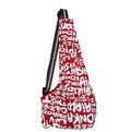 Pet Dog Puppy Cat Carrier Bag Oxford Cloth Sling Dog Doggy Cat Carrier Single Shoulder Bag-Medium,Red Letter - color: Red Letter, size: Medium