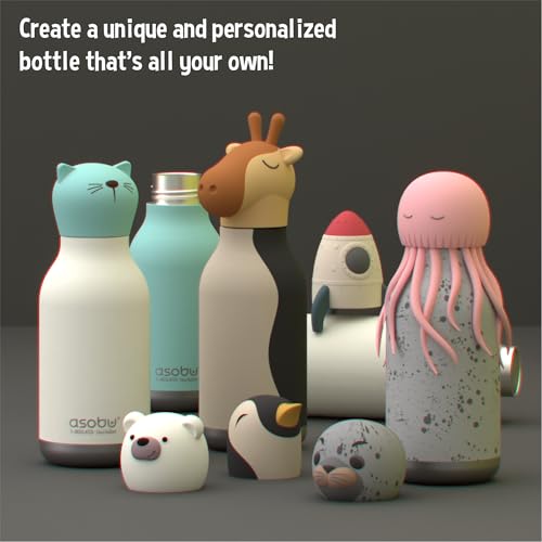 Bestie Replacement Head, Detachable Soft Silicone Character Topper, Straw | Fits the 16 oz Insulated Bottle, Easy to Swap & Clean, BPA Free - color: Unicorn Replacement Head