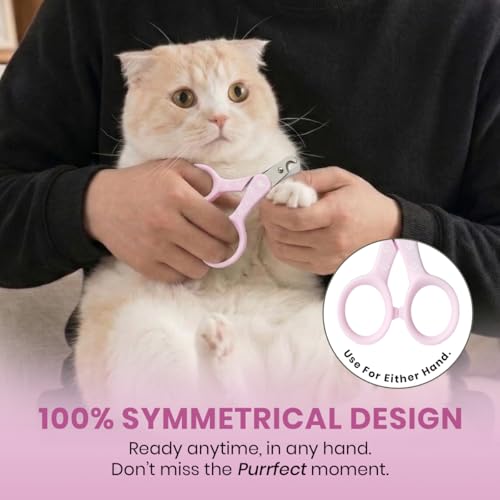 Necoichi Purrcision Stainless Steel Cat Nail Clipper, Made in Japan (Lilac) - style: Lilac