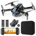 Drone with Camera 1080P HD FPV Foldable Mini Drone for Beginners Kids Adults, Drone with One Key Take Off/Landing, Gesture Selfie, Altitude Hold, 3D Flip, Easy to Fly, 2 Batteries, Toys for Boys Girls - color: Army Green