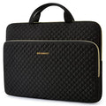 BAGSMART Laptop Sleeve 15-15.6 inch Case Protective Water-Resistant | Lightweight Laptop Bag for Women with Pocket and Handle, Compatible with MacBook, HP, Dell, Acer and Asus notebooks - color: Black, size: 15.6 Inch