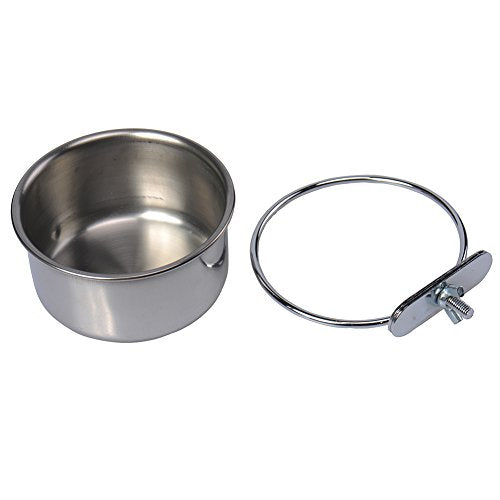 Durable Crates Cages Dog Parrot Puppy Pet Food Water Bowl S M L New by redcolourful