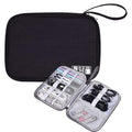 Organizer Case Small Electronic Devices USB Charger Accessories Mouse Phone Cable SD Power Bank Earphone - color: Medium-Black Medium-Organizer Bag
