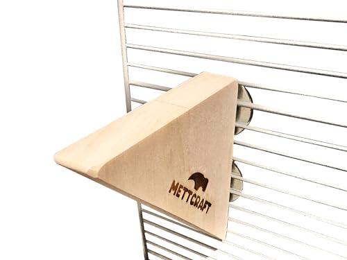 Aspen M Wood Support Ledge [2 Pack] for Chinchilla, Hamster, Rat, Bird, Rabbit