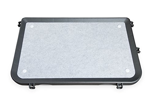 Prevue Pet Products Replacement Platform Shelf - Mounted Replacement Perch for Indoor Cat Cages, Machine Washable Felt Pad, Floating Cat Shelves for Climbing, Compatible with Prevue Cages - Black