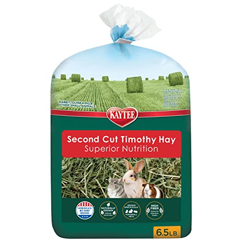 Kaytee 2nd Cut Soft and Lush Timothy Hay for Pet Guinea Pigs, Rabbits & Other Small Animals, 6.5 Pound - style: 2nd Cut Hay