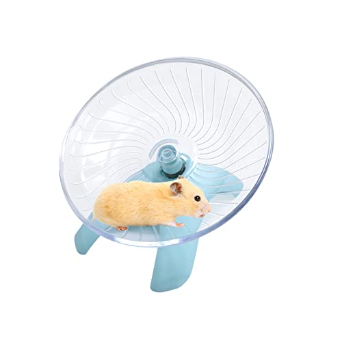 Litewoo Hamster Toys Wheel Exercise Flying Saucer,Silence Run Spinner, for Gerbil Rat Mouse Mice Hamster and Other Small Animal (Light Blue) - color: Light Blue
