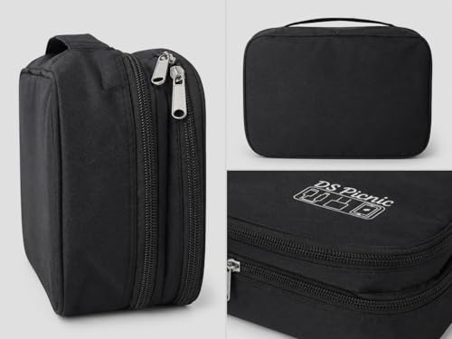 Electronic Organizer Travel Essentials Case, Waterproof Double Layer Cable Storage Pouch Bag for Charger, USB Cords, Power Bank, Phone Mouse SD Card Earphone Camera, Tablet (Up to 11 inch)