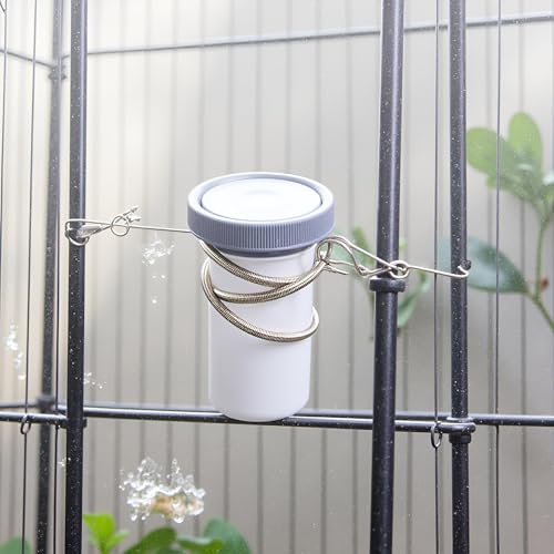 10Pcs Spring with 2 Clips, Wire Cage Clips for Small Pet Water Bottle, Rabbit, Guinea Pig, Hamster